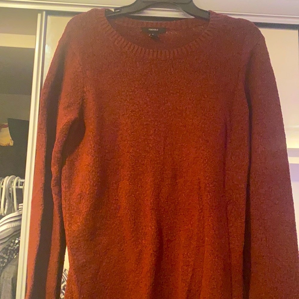 Fleece sweater skirt